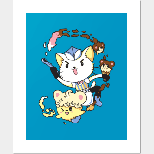 Ice Cream Cat! Posters and Art